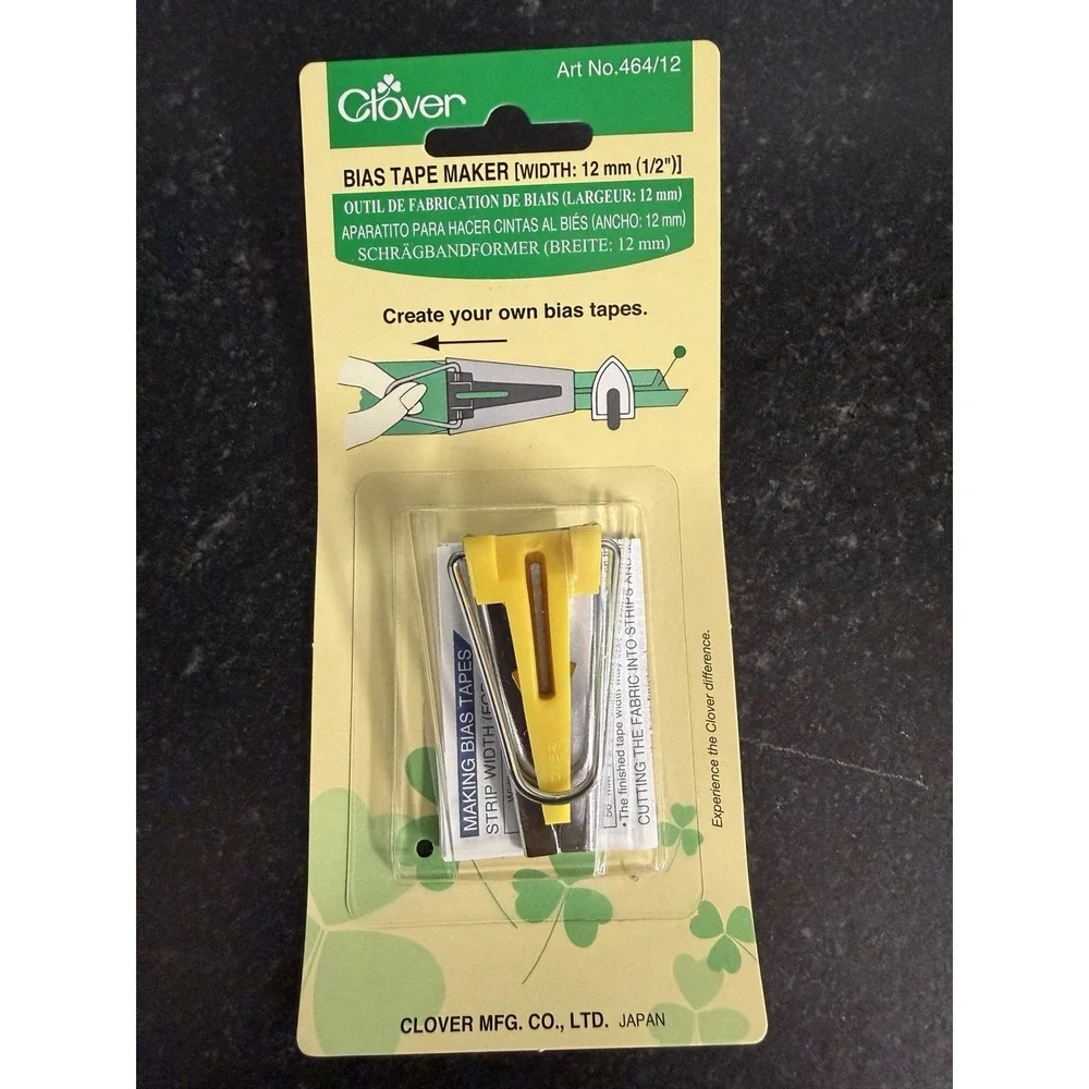 Vintage Clover Bias Tape Maker Lot 2 Japan NOS 12mm 50mm Sewing Quilting